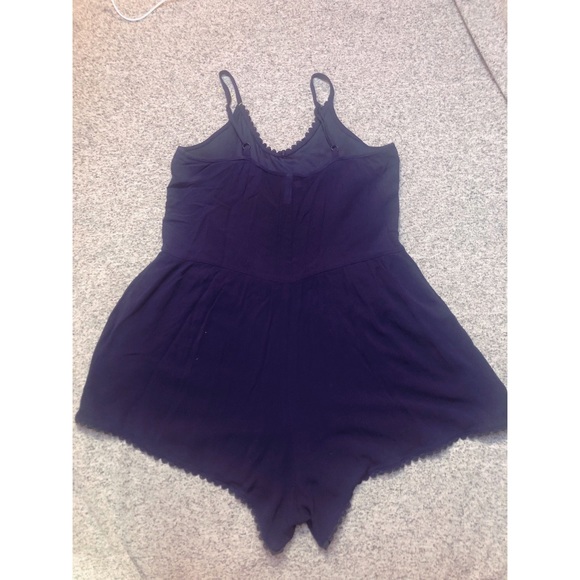 Xhilaration Navy Blue Romper Size Large - Picture 3 of 7